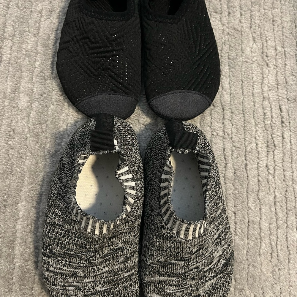 1 pair of water shoes and 1 pair of slippers toddler size 8